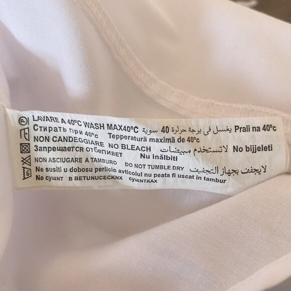 Piazaitalia White Long Sleeve Slim Fit Dress Shirt Button Down and Collared | L - Picture 8 of 9